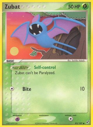 Zubat - 83/107 [Deoxys] - Reverse Holofoil
