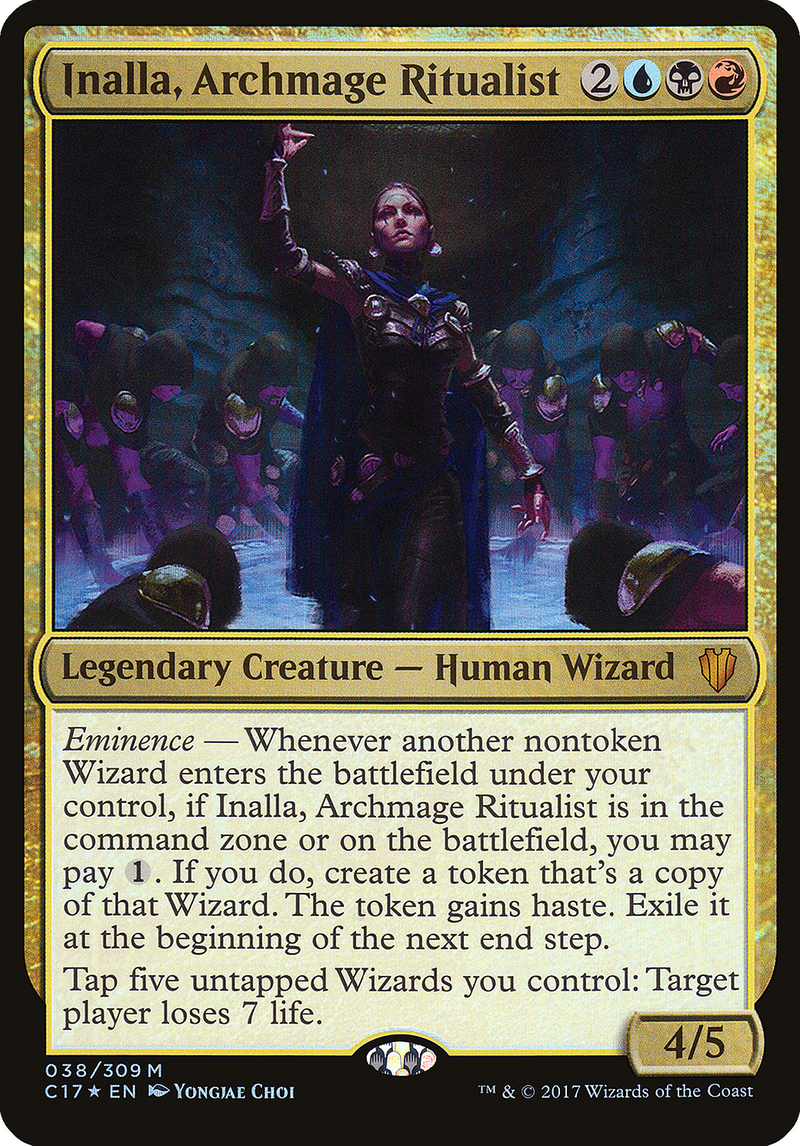Inalla, Archmage Ritualist (Commander 2017) [Commander 2017 Oversized] Foil