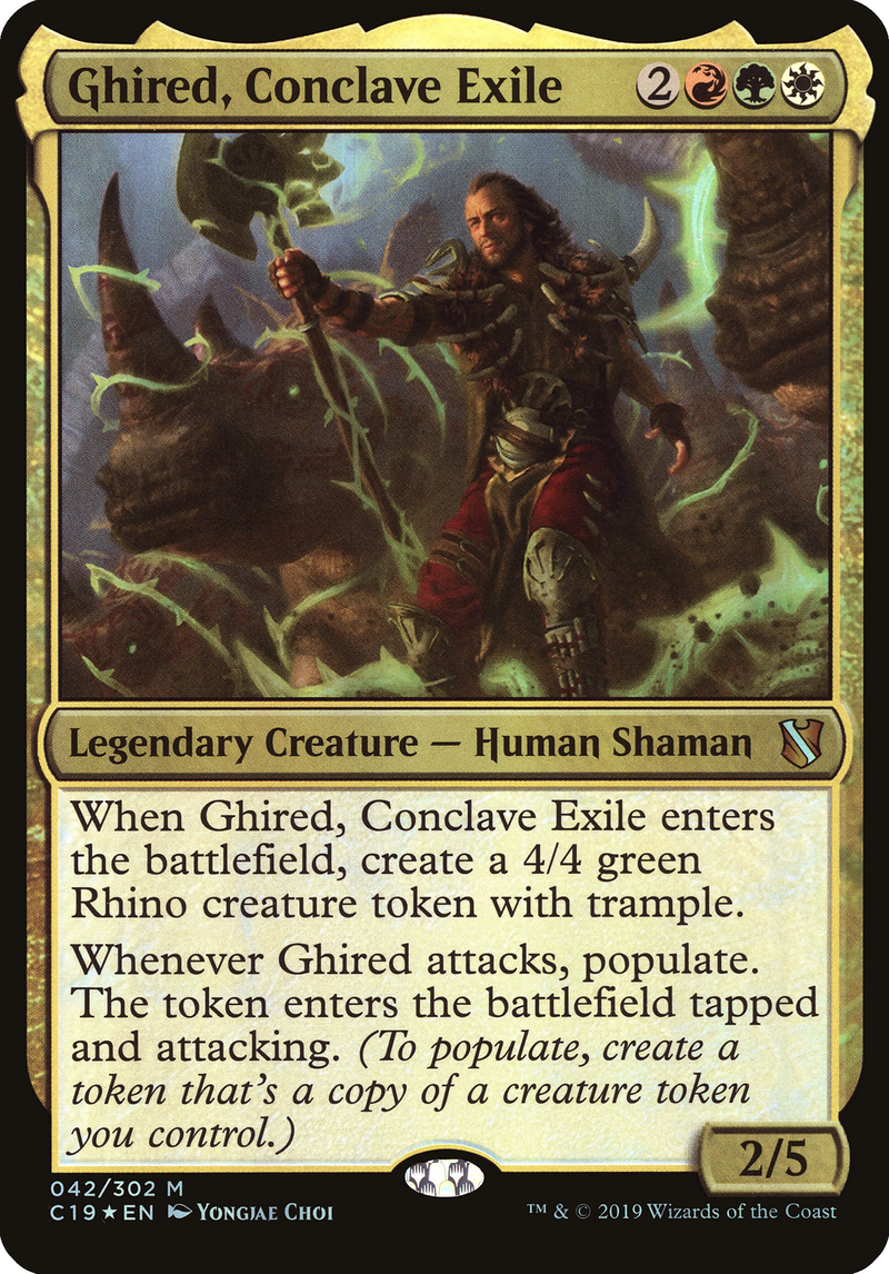 Ghired, Conclave Exile (Commander 2019) [Commander 2019 Oversized] Foil