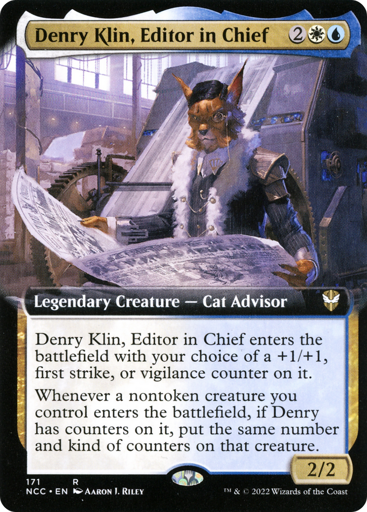 Denry Klin, Editor in Chief (Extended Art): (Extended Art) [New Capenna Commander]