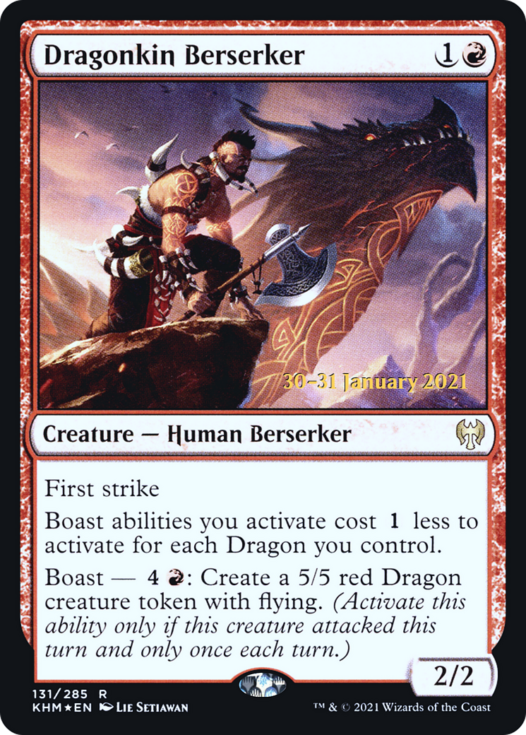 Dragonkin Berserker [Kaldheim Promos] Foil
