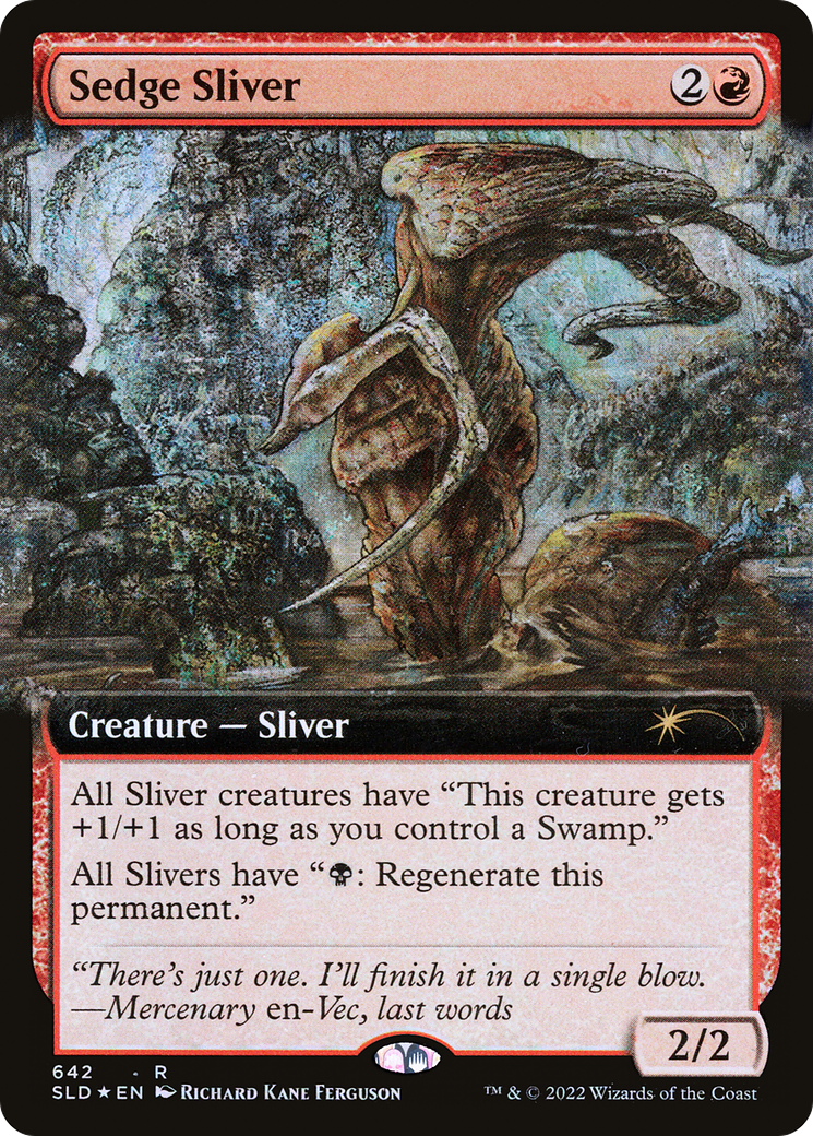 Sedge Sliver (Extended Art) [Secret Lair Drop]: (Extended Art) Foil