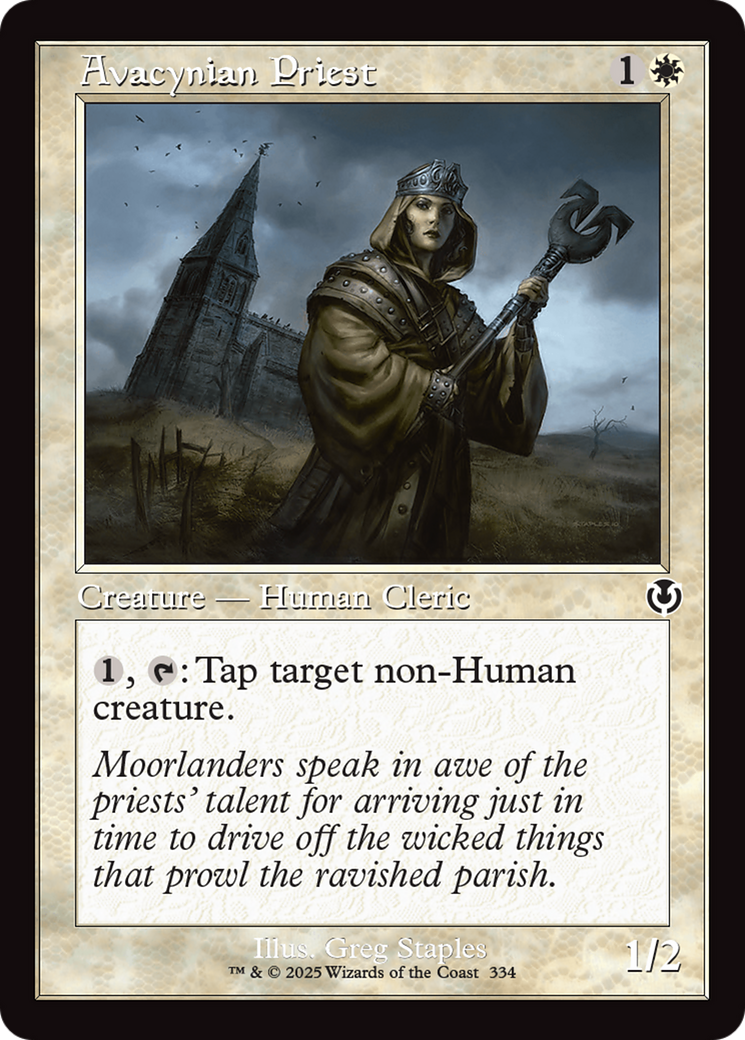 Avacynian Priest (Retro Frame) - Innistrad Remastered