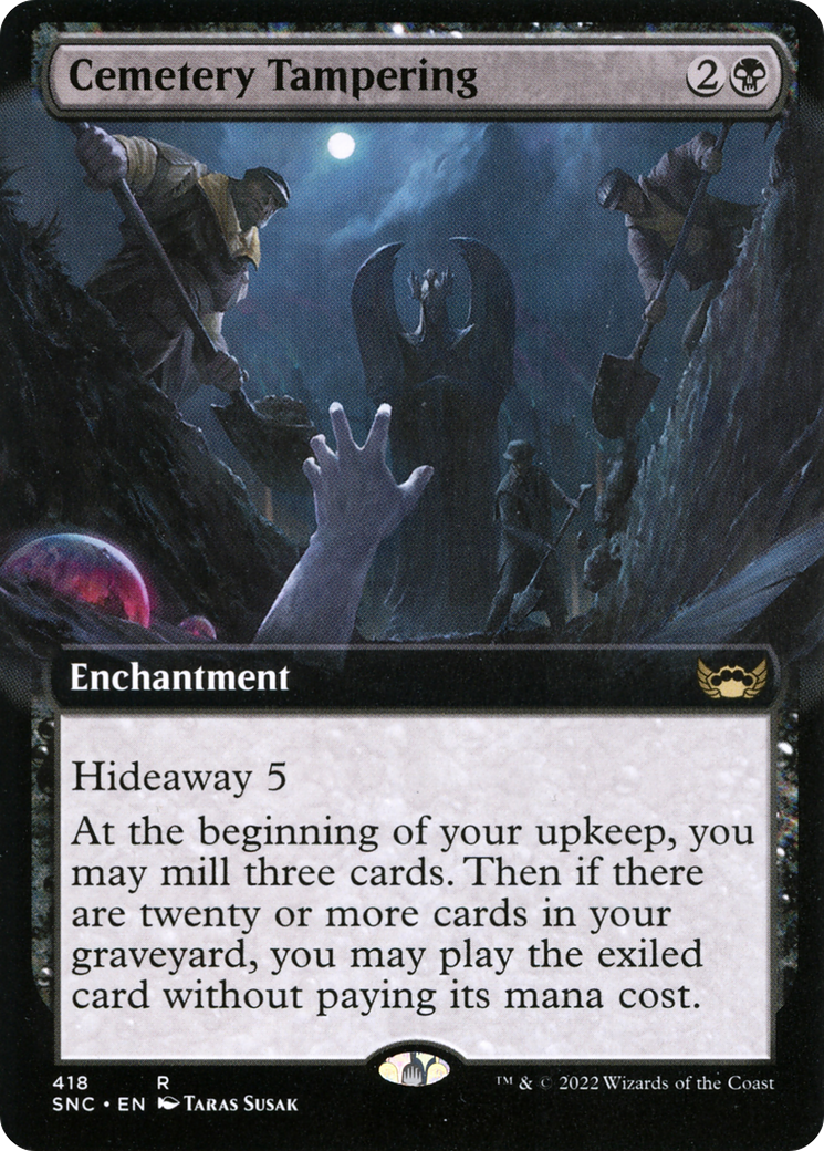 Cemetery Tampering (Extended Art) - Streets of New Capenna: (Extended Art)