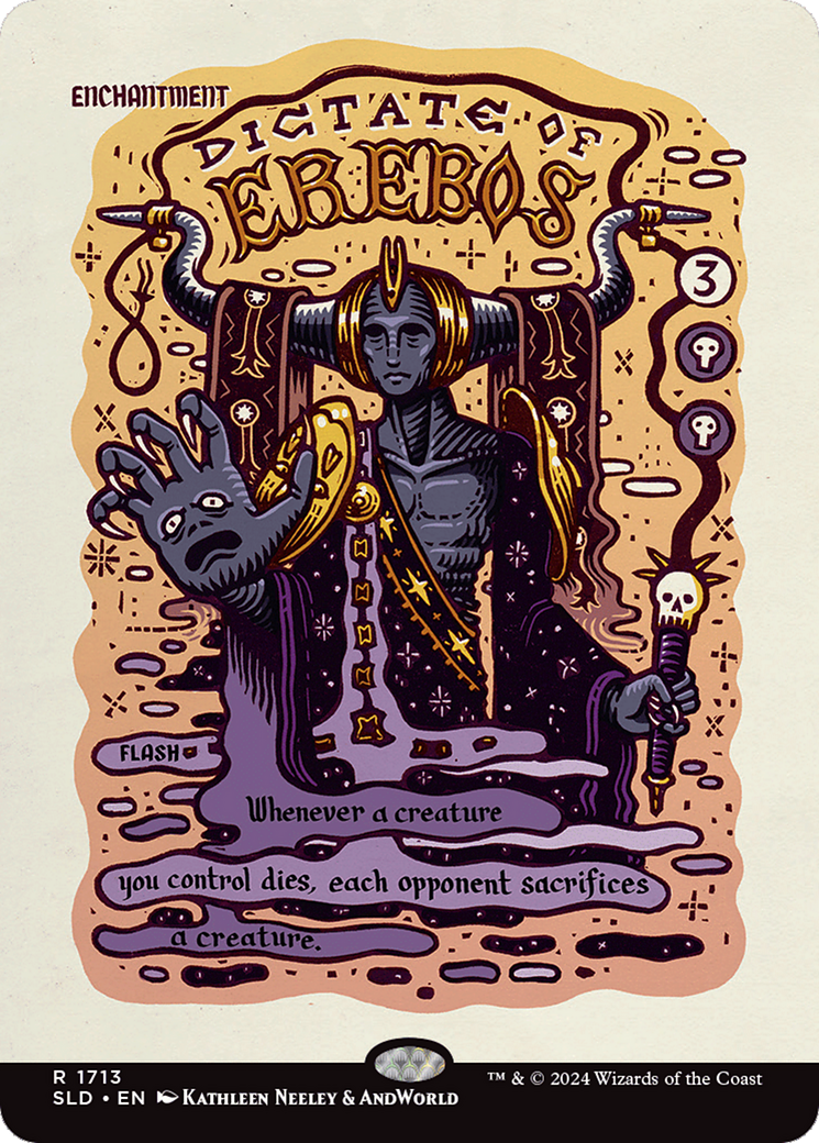 Dictate of Erebos (Borderless) [Secret Lair Drop]