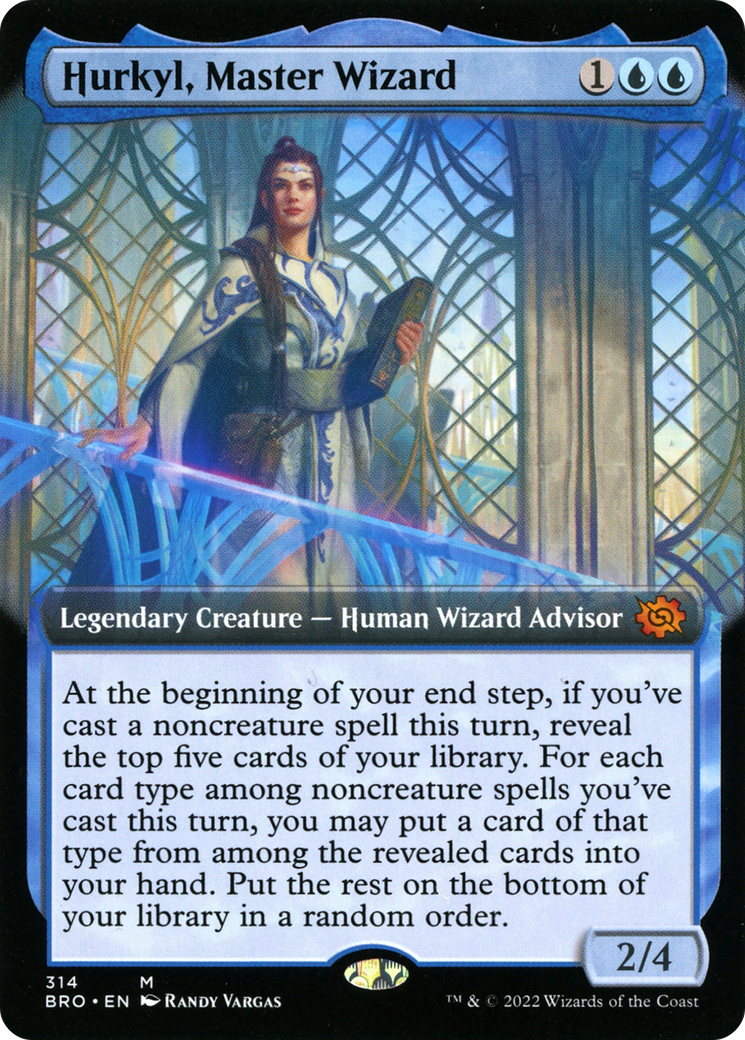 Hurkyl, Master Wizard (Extended Art): (Extended Art) [The Brothers' War]