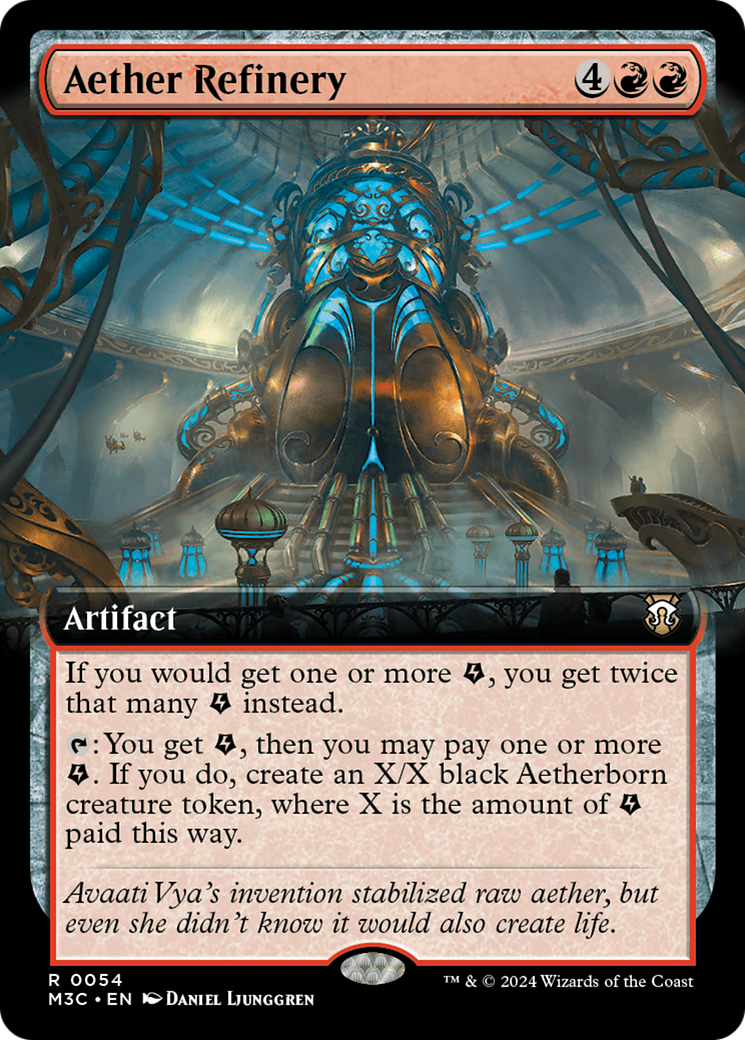 Aether Refinery (Extended Art) - [Modern Horizons 3 Commander]: (Extended Art)