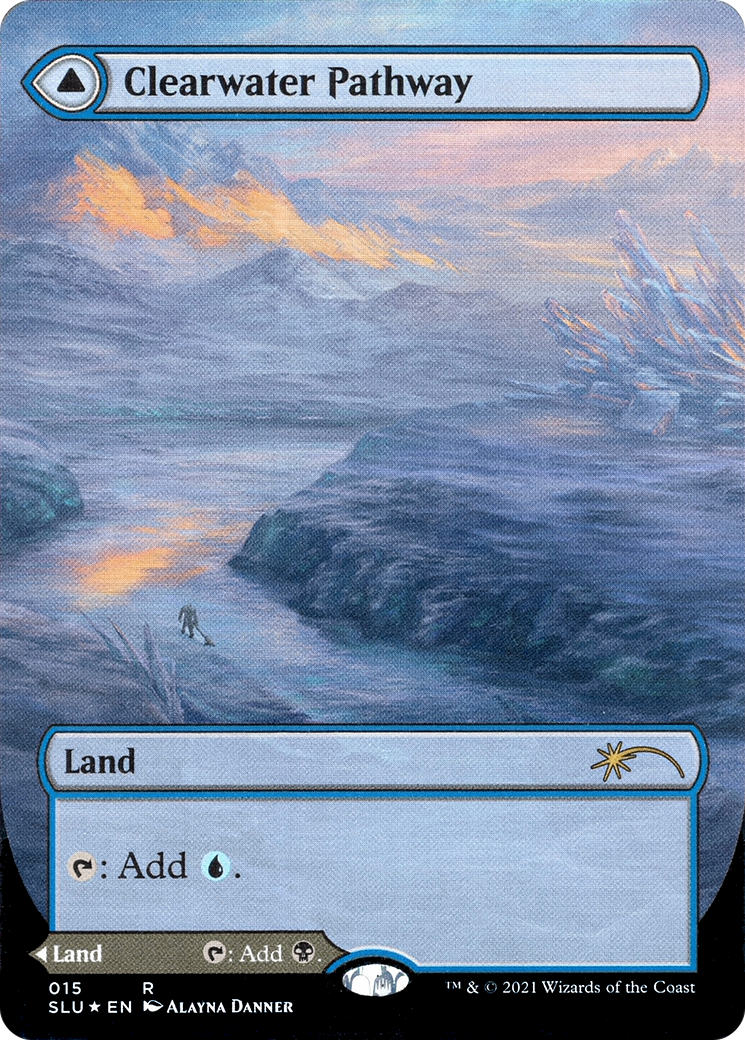 Clearwater Pathway (Borderless) [Secret Lair: Ultimate Edition]: (Showcase) Foil