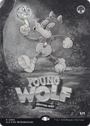 Young Wolf (Black & White Foil) [Secret Lair Drop Series]