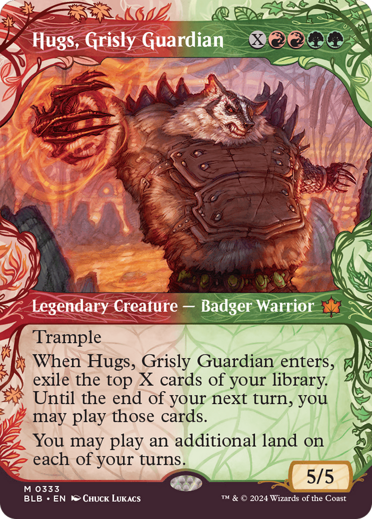 Hugs, Grisly Guardian (Showcase): (Showcase) (Borderless) [Bloomburrow]