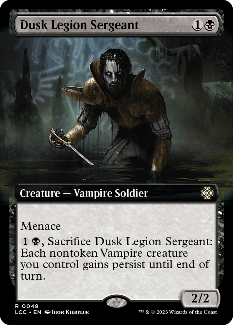 Dusk Legion Sergeant (Extended Art): (Extended Art) [The Lost Caverns of Ixalan Commander]