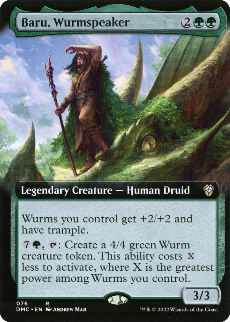 Baru, Wurmspeaker (Extended Art) - Dominaria United Commander: (Extended Art)