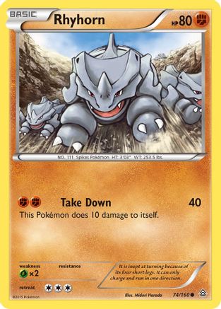 Rhyhorn - 74/160 [XY Primal Clash]