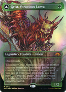 Grist, Voracious Larva (Borderless) (Textured Foil) [Modern Horizons 3] Foil