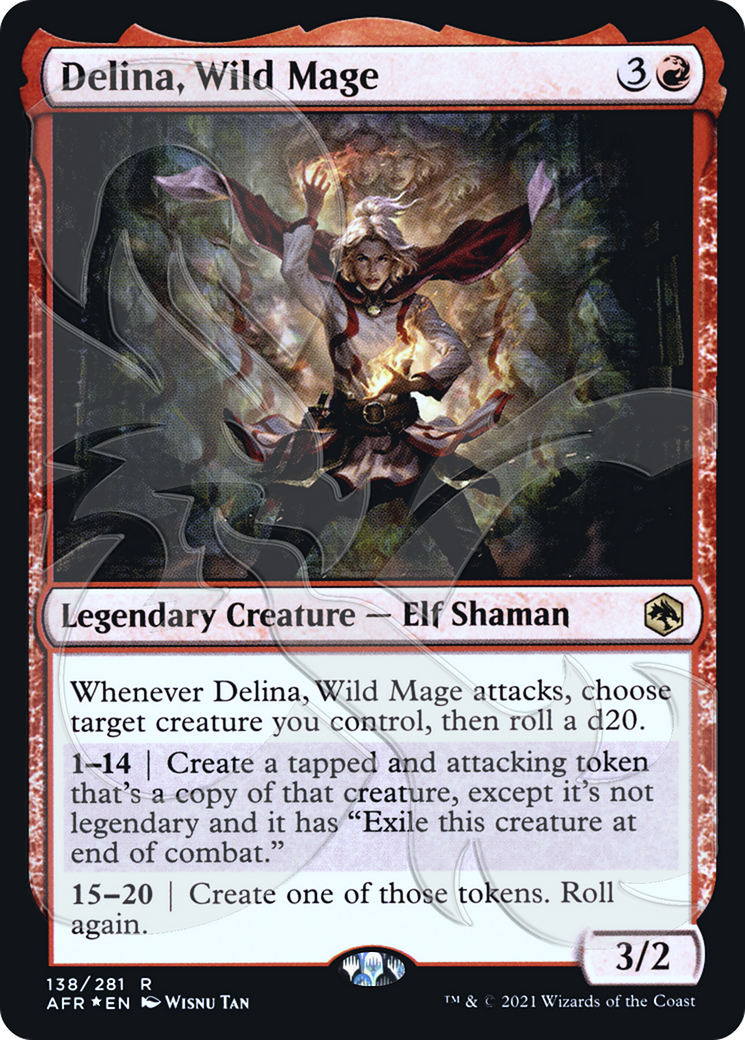 Delina, Wild Mage - Adventures in the Forgotten Realms Promos Foil