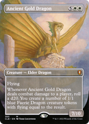 Ancient Gold Dragon (Borderless) - Commander Legends: Battle for Baldur's Gate