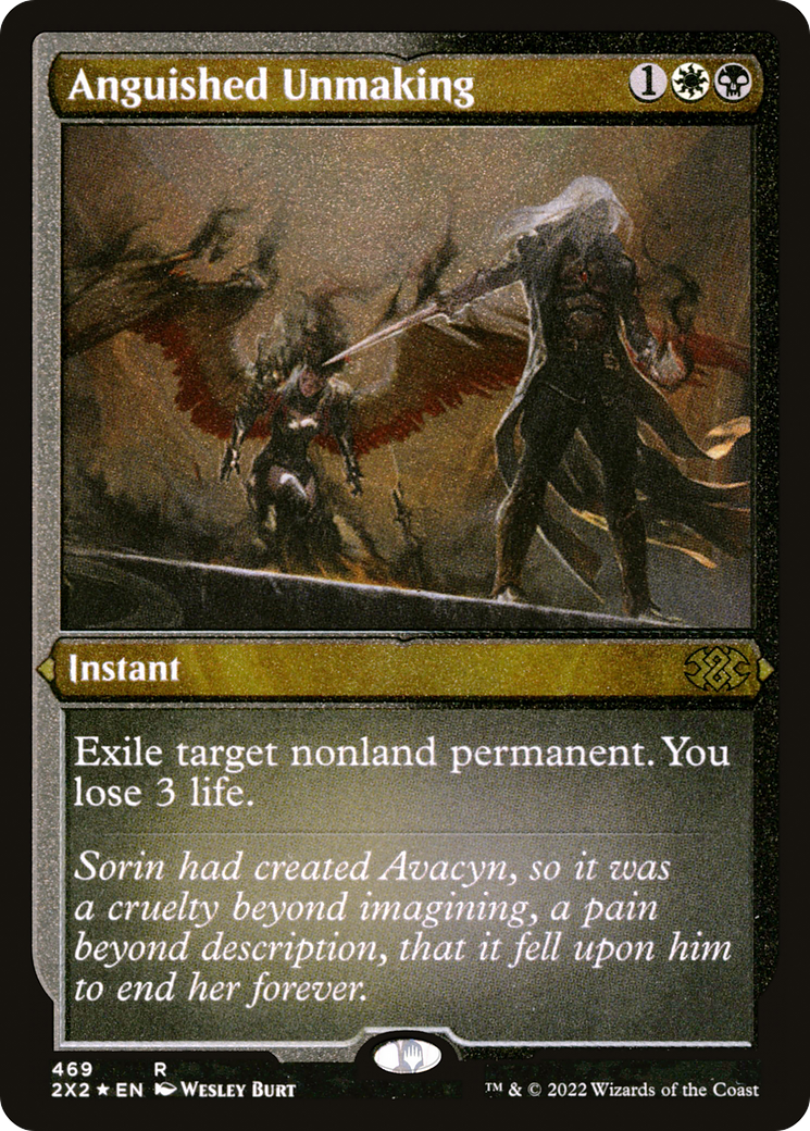 Anguished Unmaking (Foil Etched) - Double Masters 2022 Foil