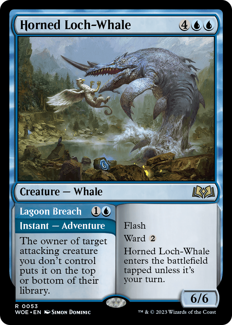 Horned Loch-Whale [Wilds of Eldraine]