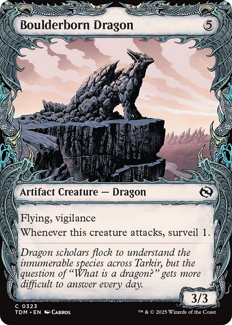 Boulderborn Dragon (Showcase) - Tarkir: Dragonstorm: (Showcase)
