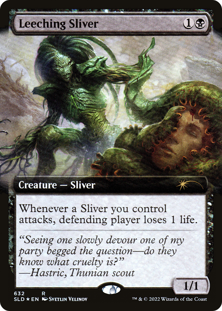 Leeching Sliver (Extended Art) [Secret Lair Drop]: (Extended Art) Foil