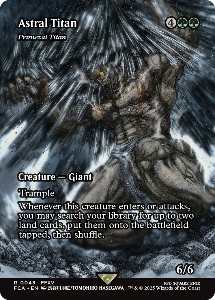 Astral Titan - Primeval Titan (Showcase) - FINAL FANTASY: Through the Ages / Astral Titan (Borderless)