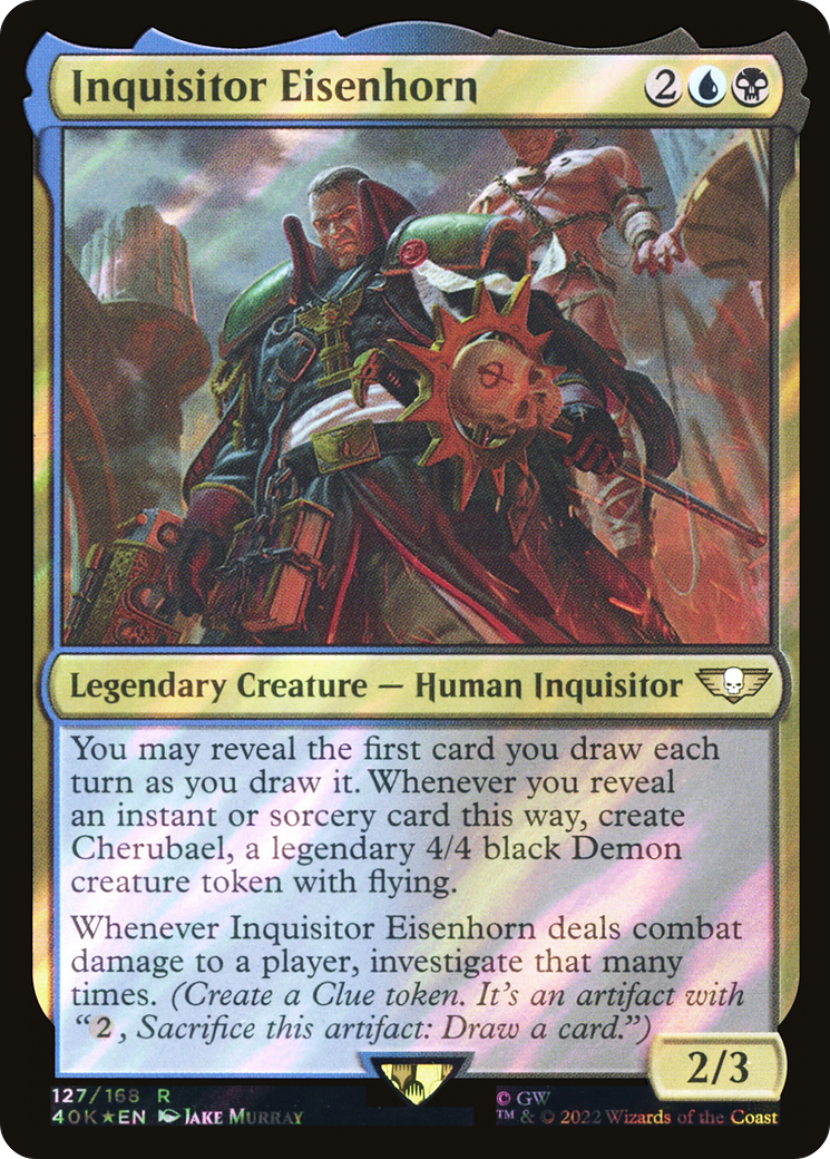 Inquisitor Eisenhorn (Surge Foil) [Warhammer 40,000 Commander] Foil