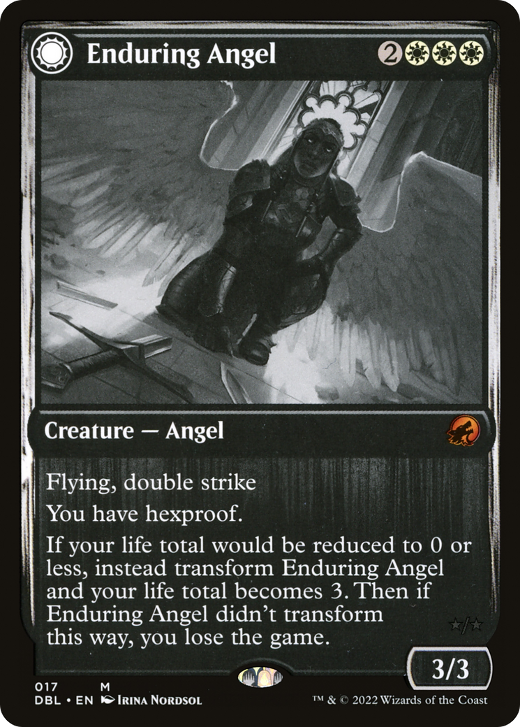 Enduring Angel: (Double Faced Transform) [Innistrad: Double Feature]