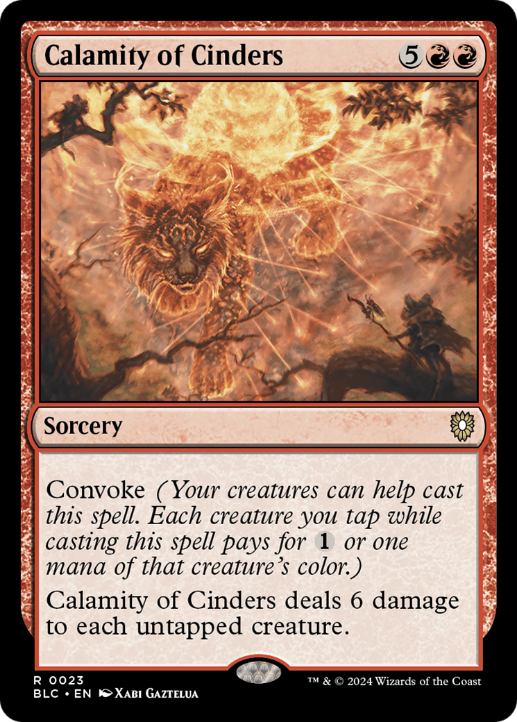 Calamity of Cinders - Bloomburrow Commander