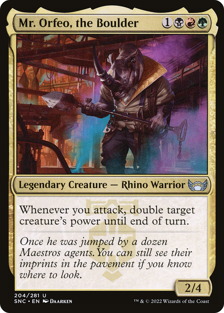 Mr. Orfeo, the Boulder - [Streets of New Capenna]