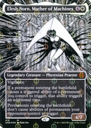 Elesh Norn, Mother of Machines (Borderless) (Step-and-Compleat Foil): (Showcase) [Phyrexia: All Will Be One] Foil