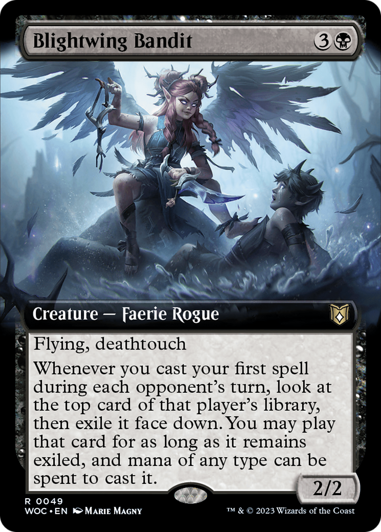 Blightwing Bandit (Extended Art) - Wilds of Eldraine Commander: (Extended Art)