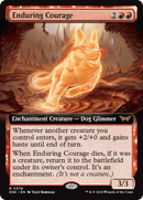 Enduring Courage (Extended Art) [Duskmourn: House of Horror]: (Extended Art, enchantment)