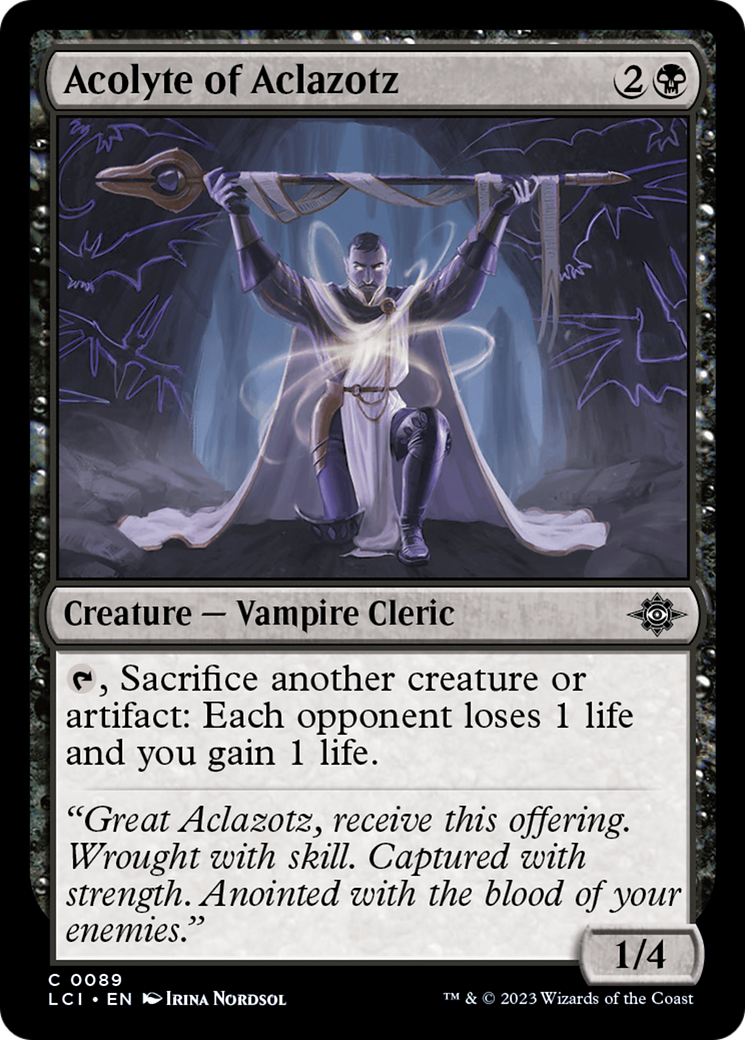 Acolyte of Aclazotz - The Lost Caverns of Ixalan