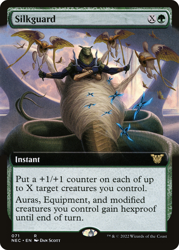 Silkguard (Extended Art) - [Neon Dynasty Commander]: (Extended Art)