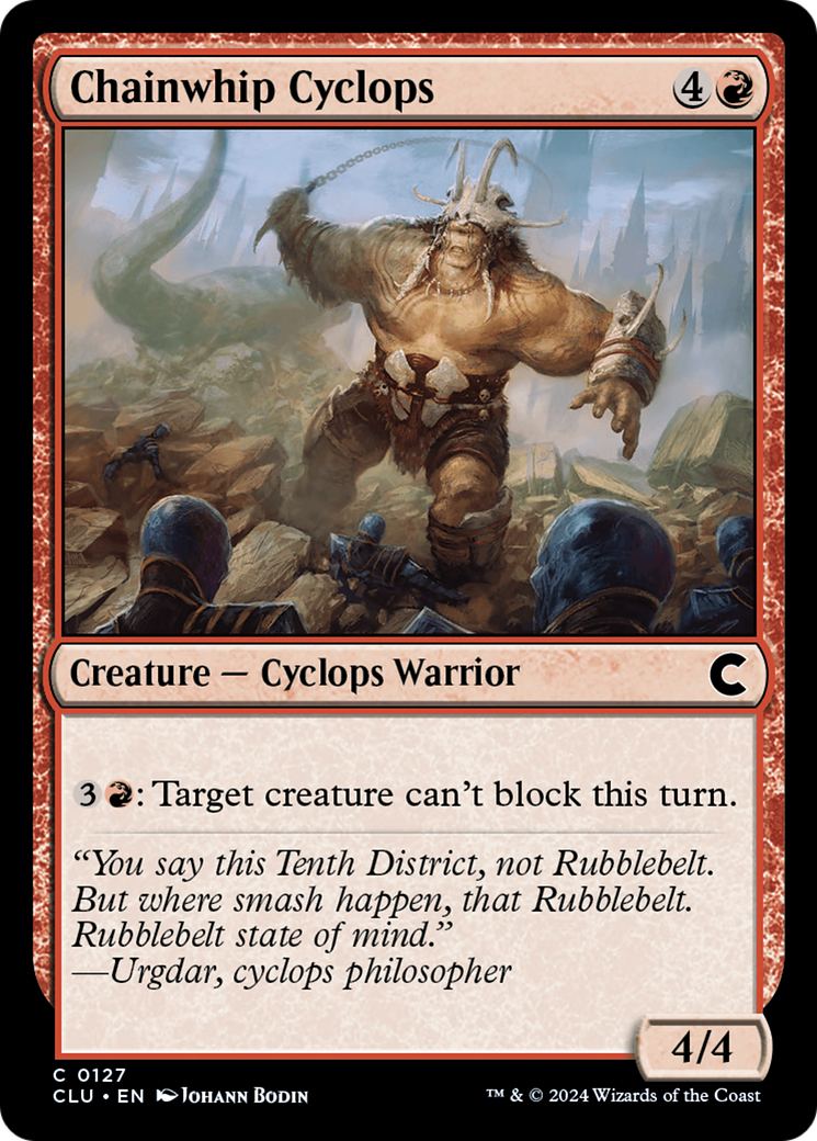 Chainwhip Cyclops - Ravnica: Clue Edition