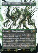 Evolved Spinoderm (Showcase) (Step-and-Compleat Foil): (Showcase) (Borderless) [Phyrexia: All Will Be One] Foil