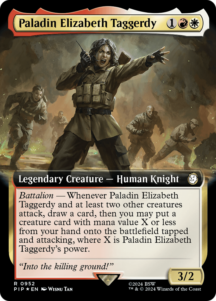Paladin Elizabeth Taggerdy (Extended Art) (Surge Foil) - [Fallout]: (Extended Art) Foil