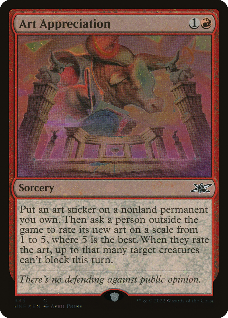 Art Appreciation (Galaxy Foil) - Unfinity Foil