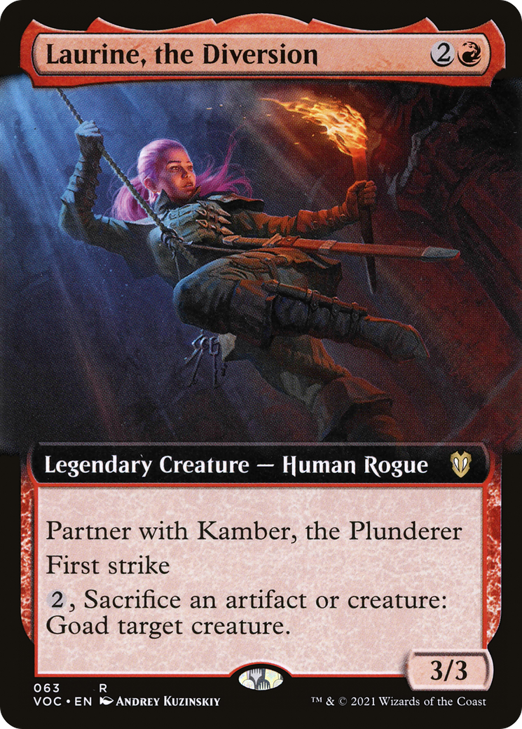 Laurine, the Diversion (Extended Art) [Innistrad: Crimson Vow Commander]