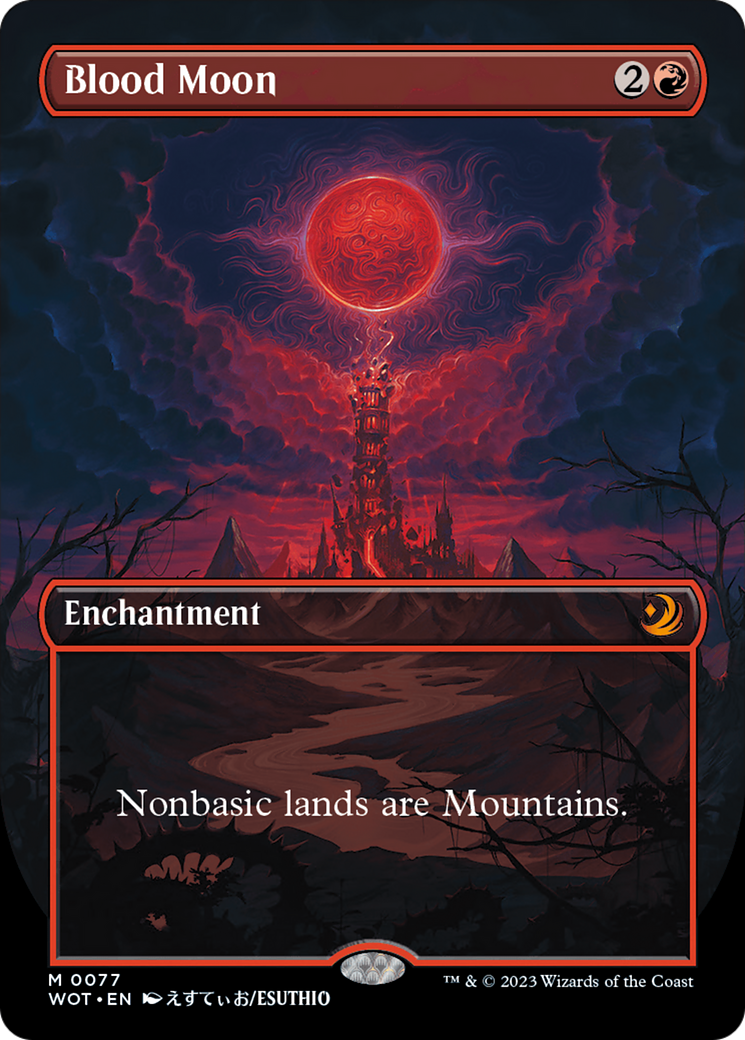 Blood Moon (Anime Borderless) - Wilds of Eldraine: Enchanting Tales