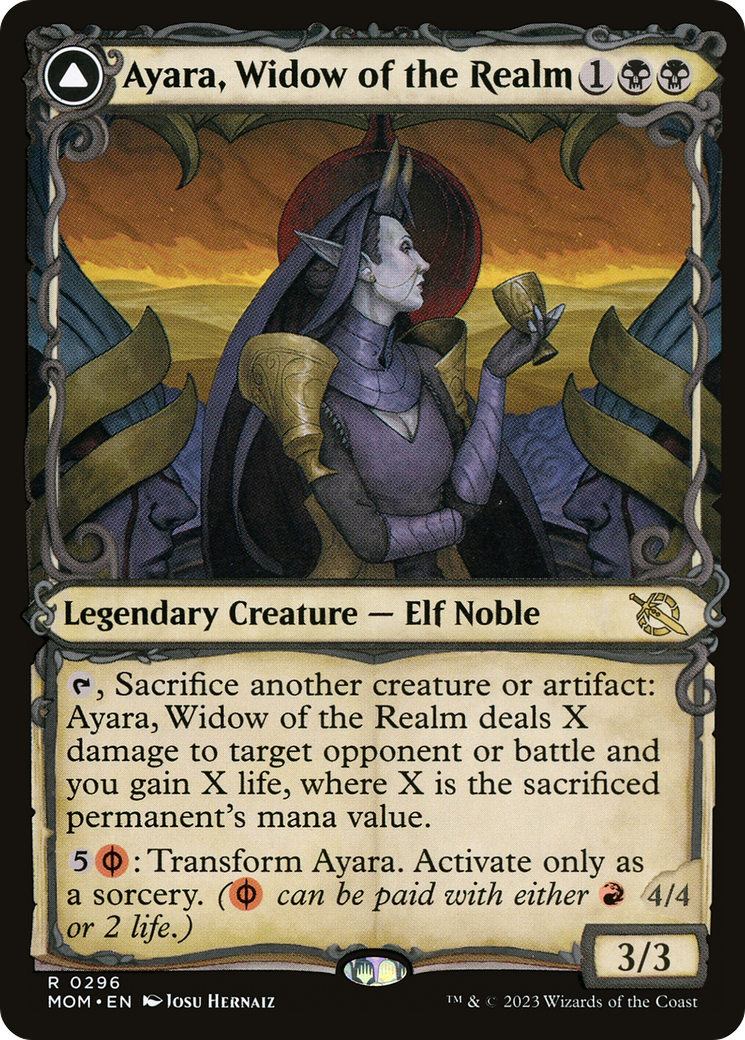 Ayara, Widow of the Realm (Showcase): (Showcase) [March of the Machine]