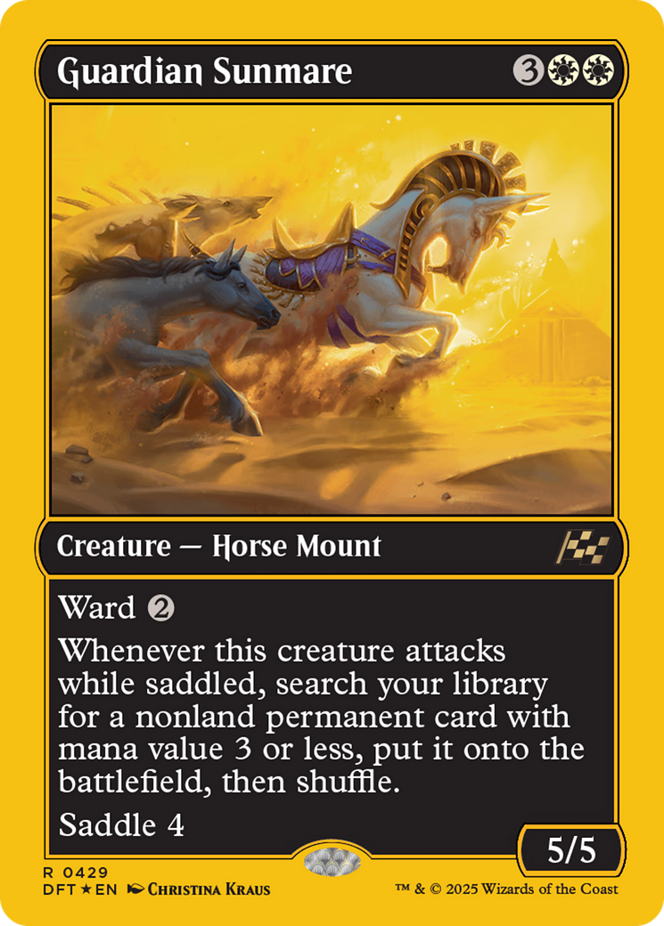 Guardian Sunmare (First-Place Foil) [Aetherdrift] Foil