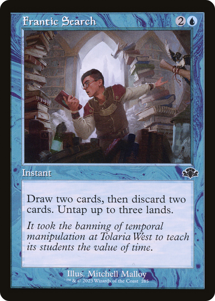 Frantic Search (Retro Frame) [Dominaria Remastered]