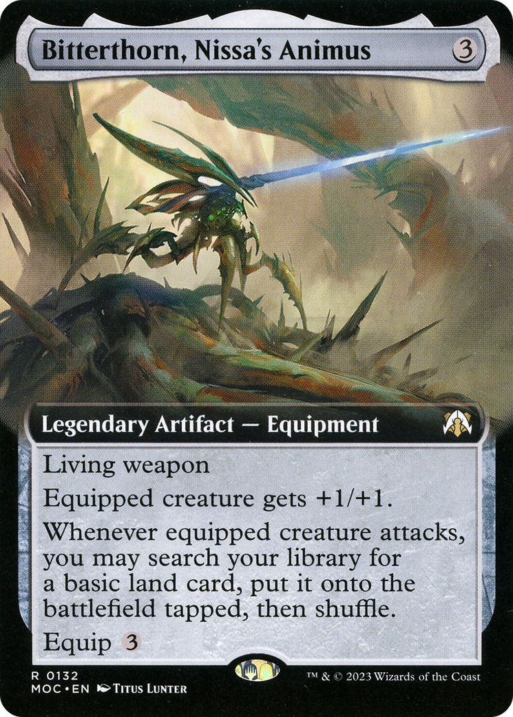 Bitterthorn, Nissa's Animus (Extended Art) - March of the Machine Commander: (Extended Art)