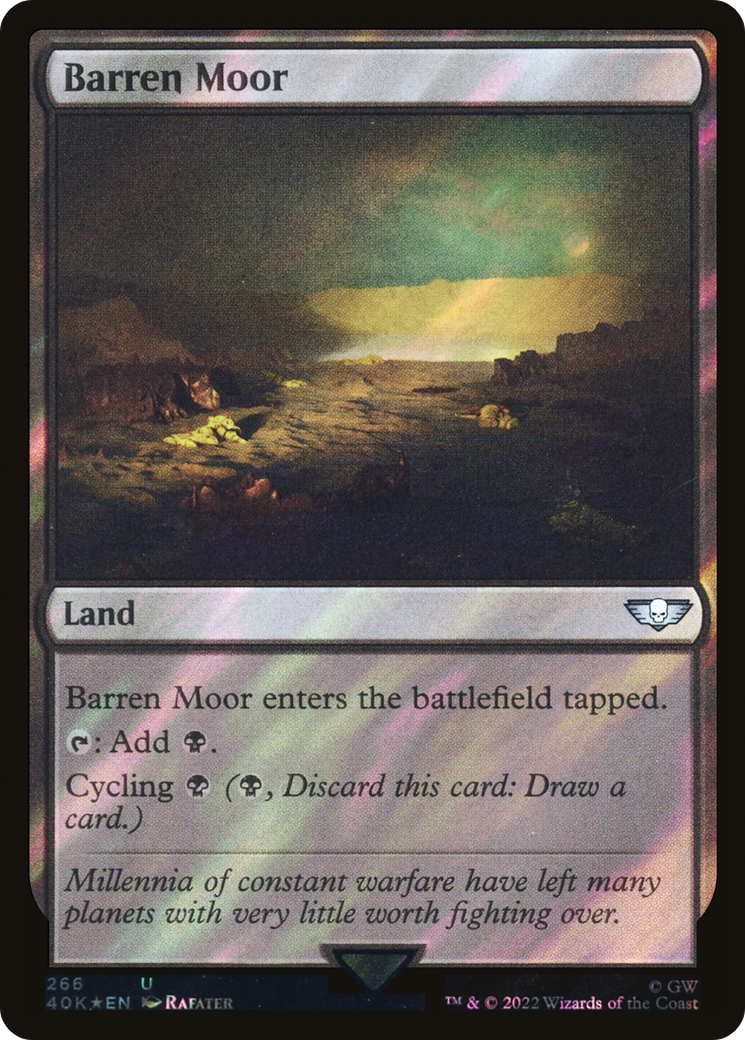 Barren Moor (Surge Foil) - Warhammer 40,000 Commander Foil