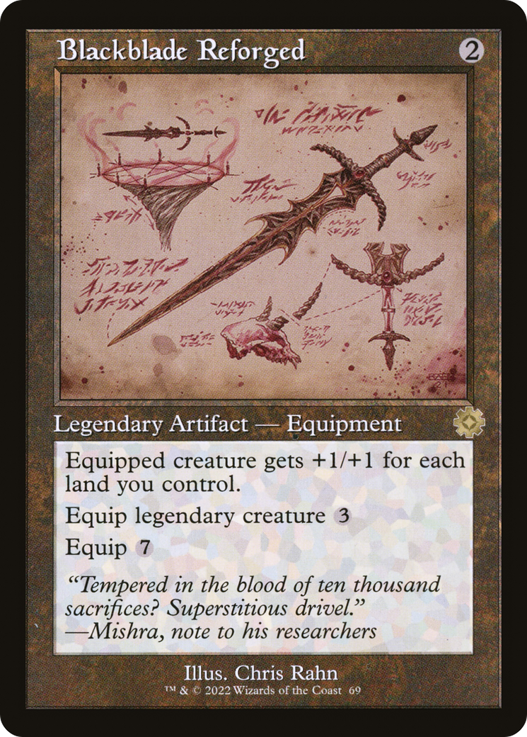 Blackblade Reforged (Schematic) - The Brothers' War Retro Artifacts