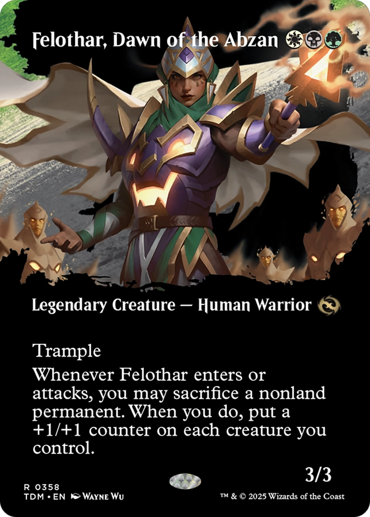 Felothar, Dawn of the Abzan (Borderless): (Showcase) [Tarkir: Dragonstorm]