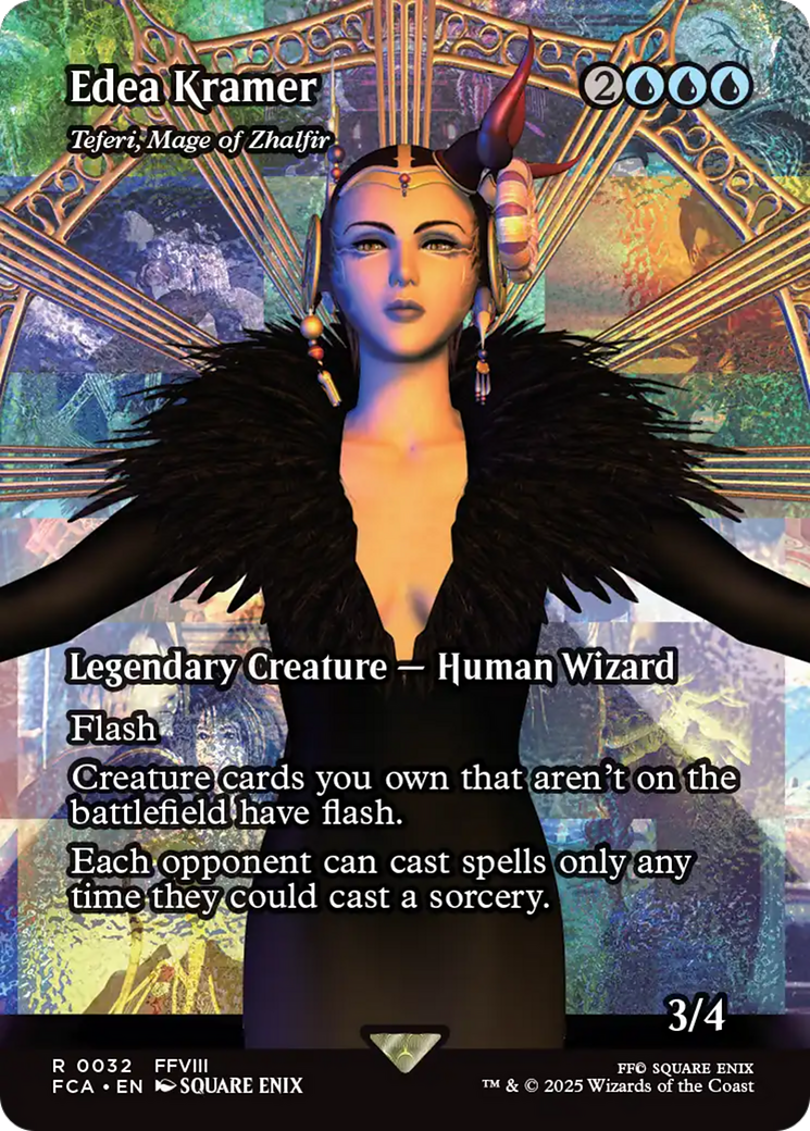 Edea Kramer - Teferi, Mage of Zhalfir (Showcase) (Borderless) [FINAL FANTASY: Through the Ages] / Edea Kramer