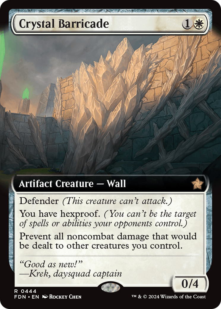 Crystal Barricade (Extended Art): (Extended Art) [Foundations]
