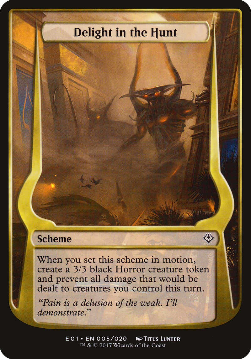 Delight in the Hunt (Archenemy: Nicol Bolas) [Archenemy: Nicol Bolas Schemes]